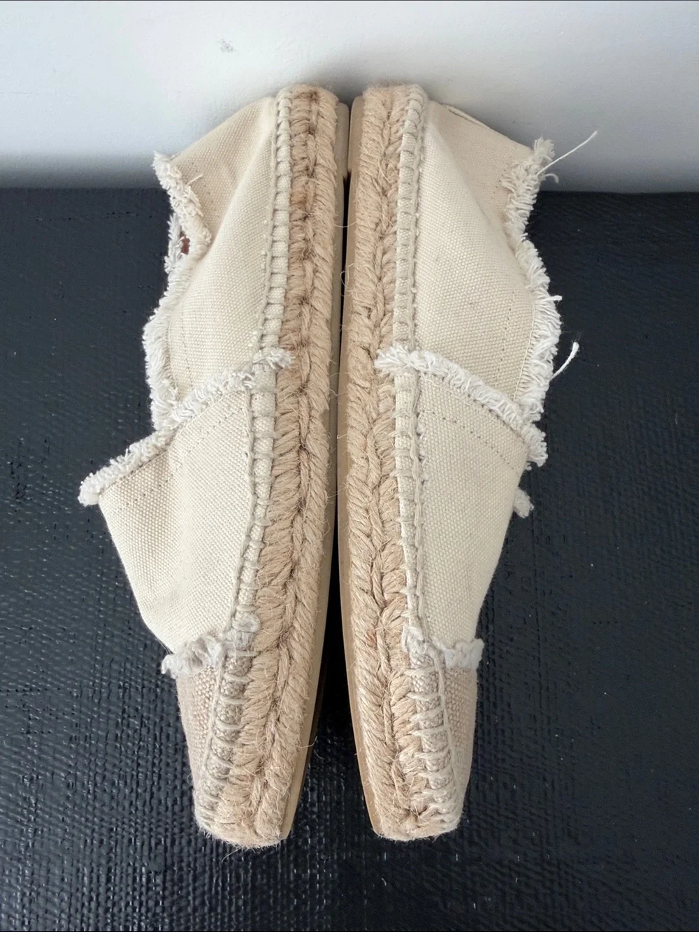 Castaner Cream Canvas Espadrille Slip‑Ons